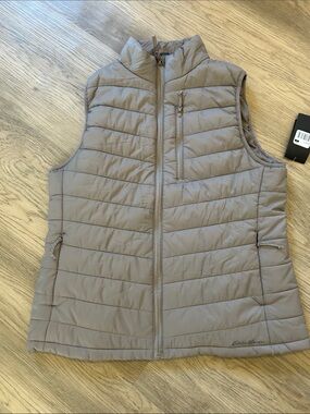 Eddie Bauer NWT Women's Packable Vest - Taupe